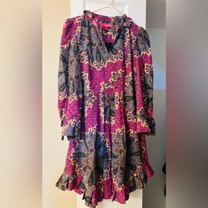 Vibrant Paisley Dress